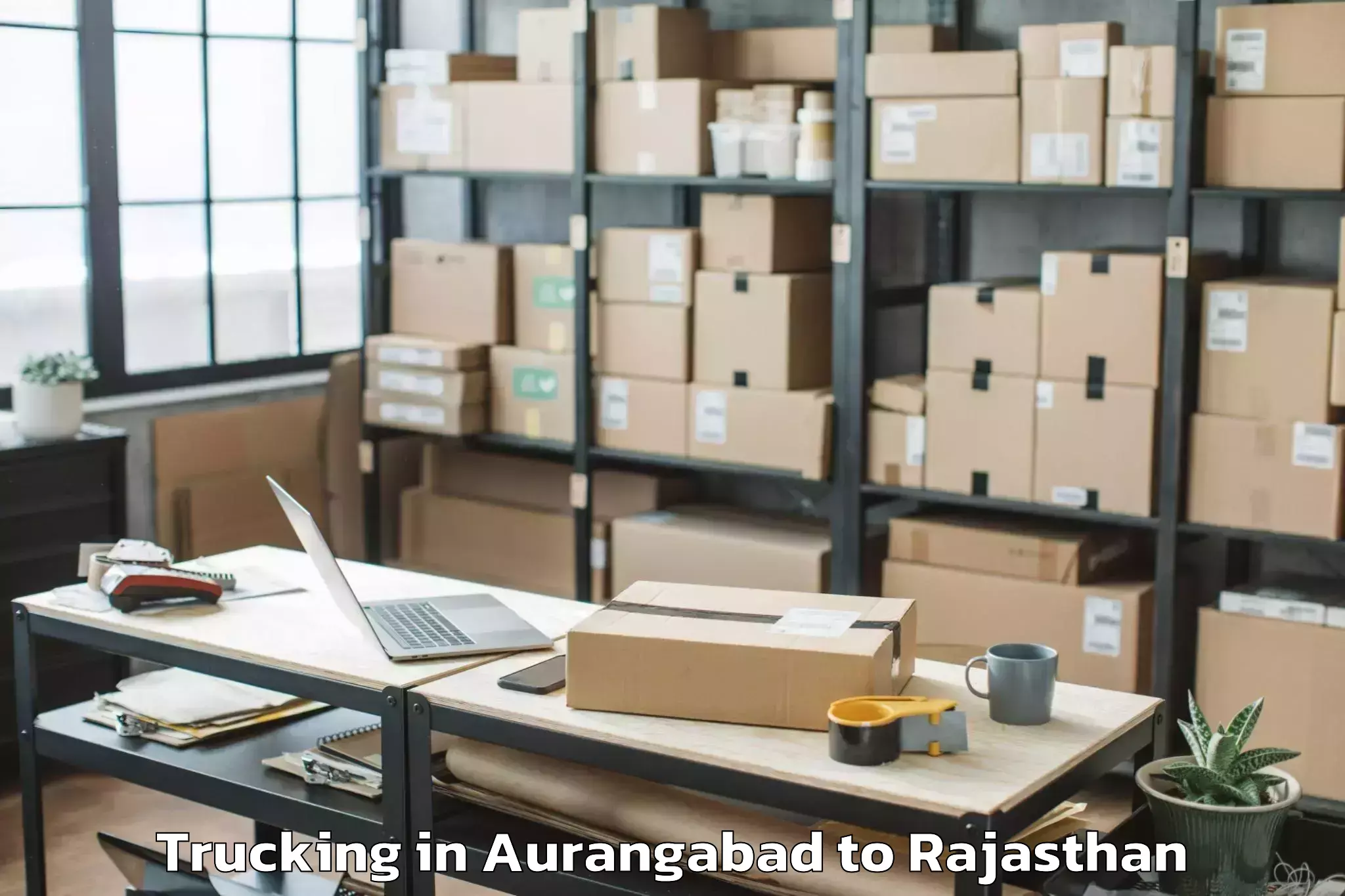 Easy Aurangabad to Merta Trucking Booking